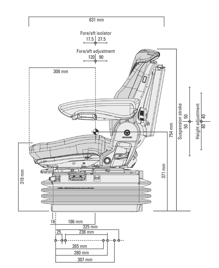 Sėdynė Grammer Maximo Comfort Plus (MSG95A/731) - Image 2